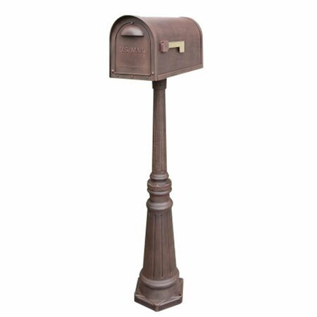 SPECIAL LITE Classic Curbside with Tacoma Mailbox Post Unit, Copper SCC-1008_SPK-591-CP